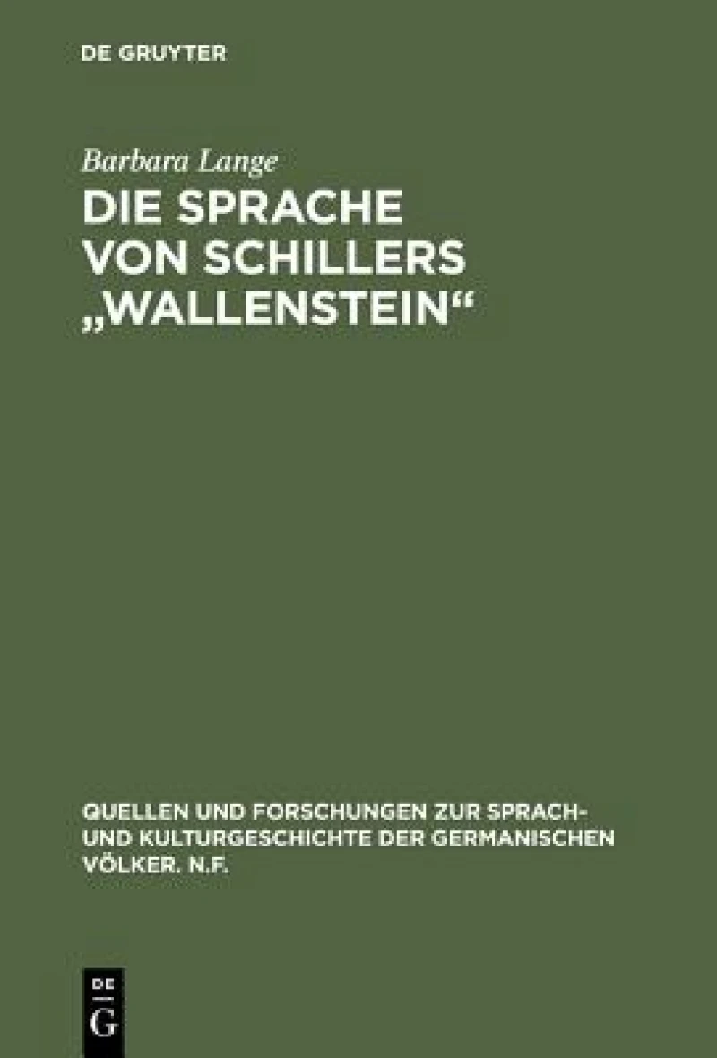 Sprache von Schillers "Wallenstein"