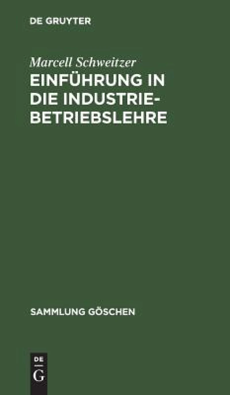 Einführung in die Industriebetriebslehre