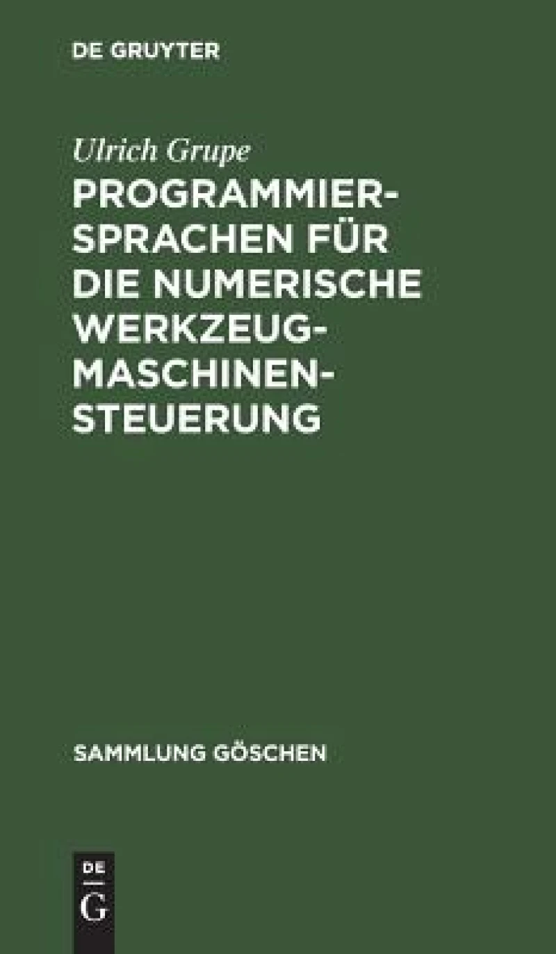 Programmiersprachen Für Die Numerische Werkzeugmaschinensteuerung