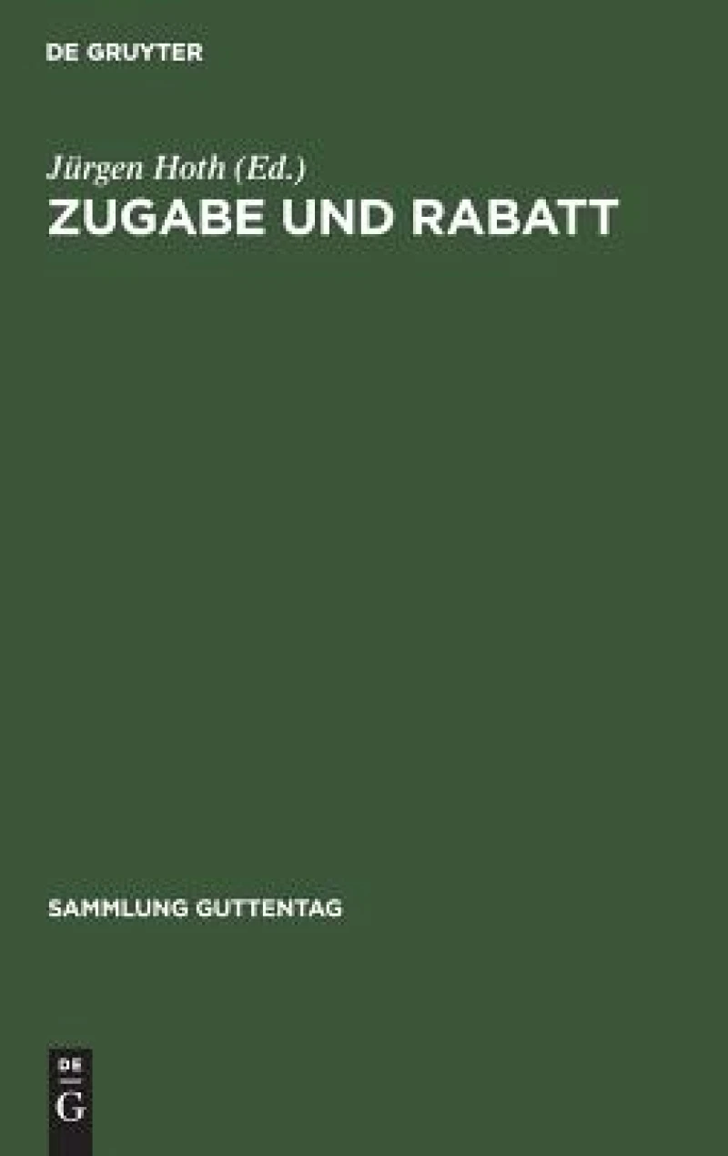 Zugabe Und Rabatt