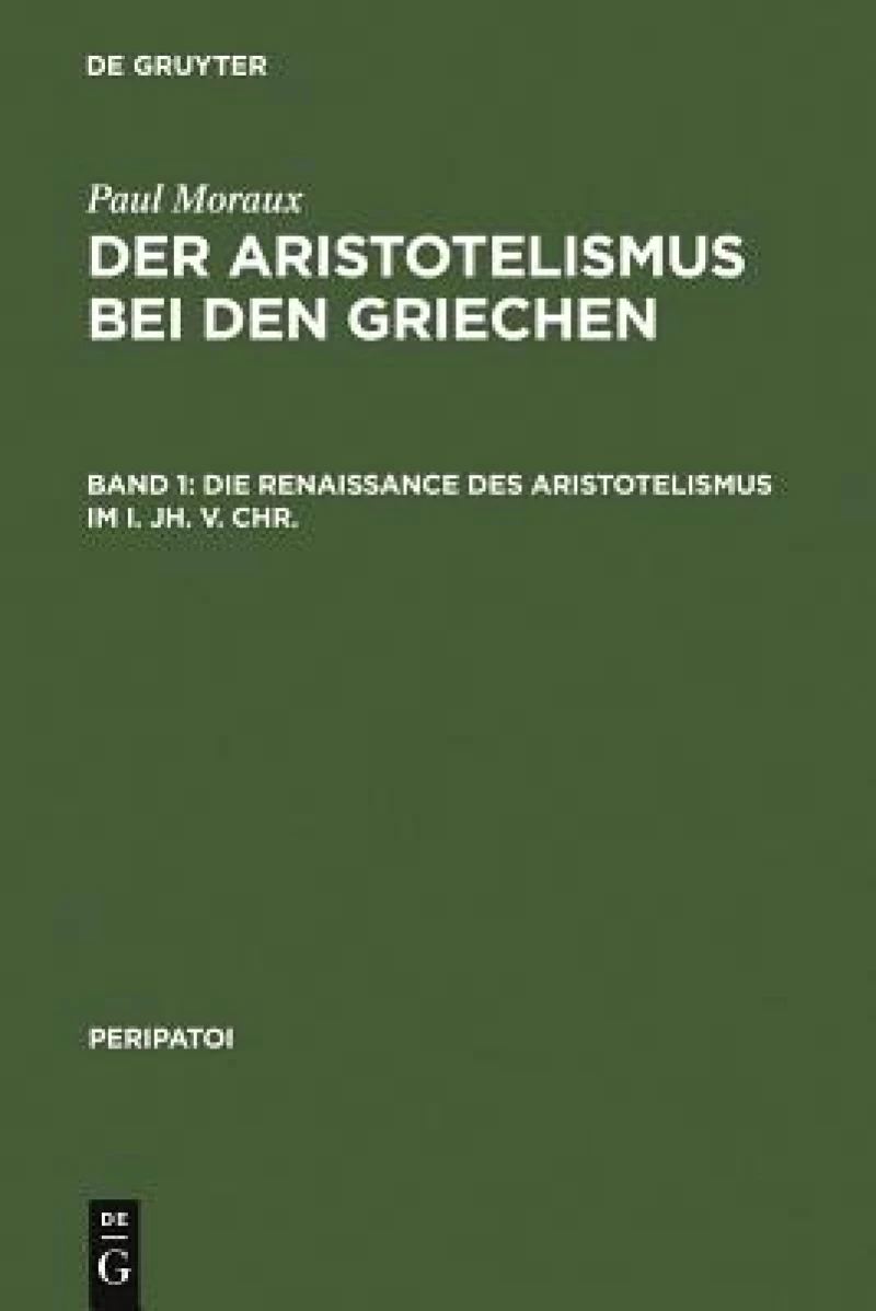 Renaissance des Aristotelismus im I. Jh. v. Chr.