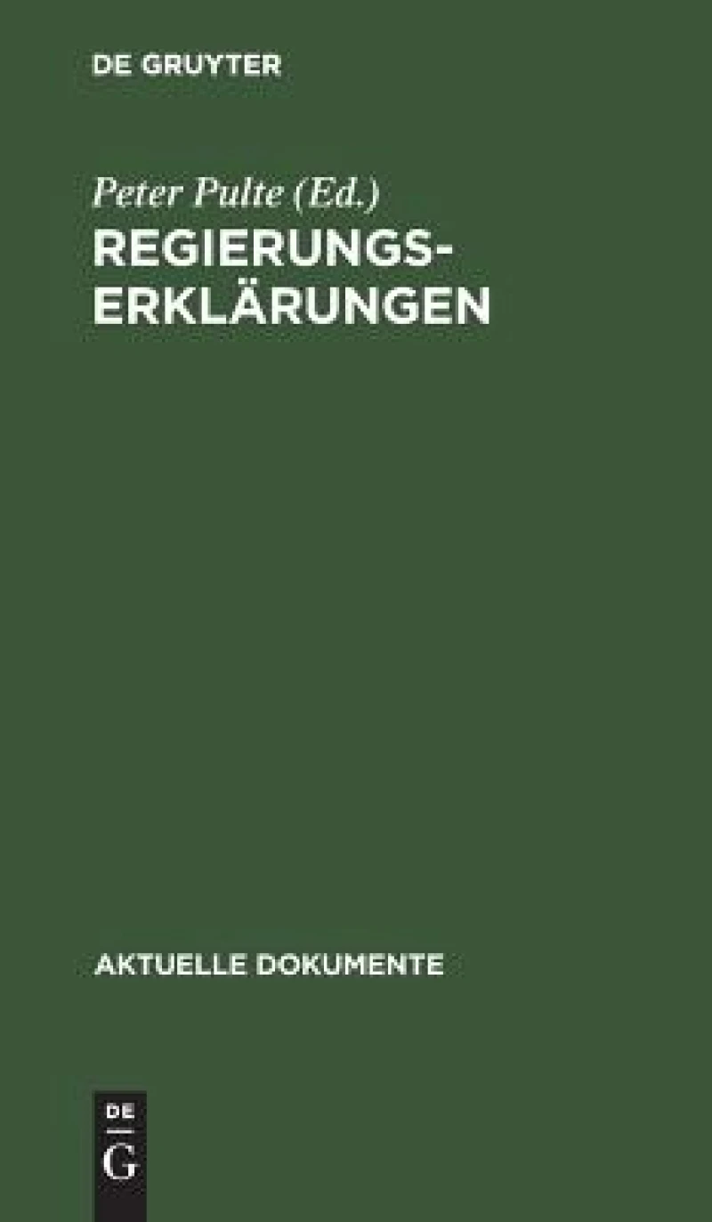 Regierungserklärungen