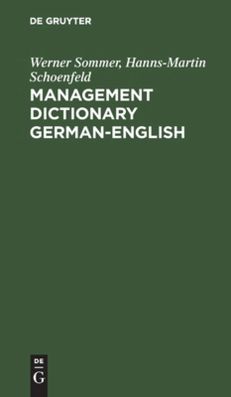 Management Dictionary German-English