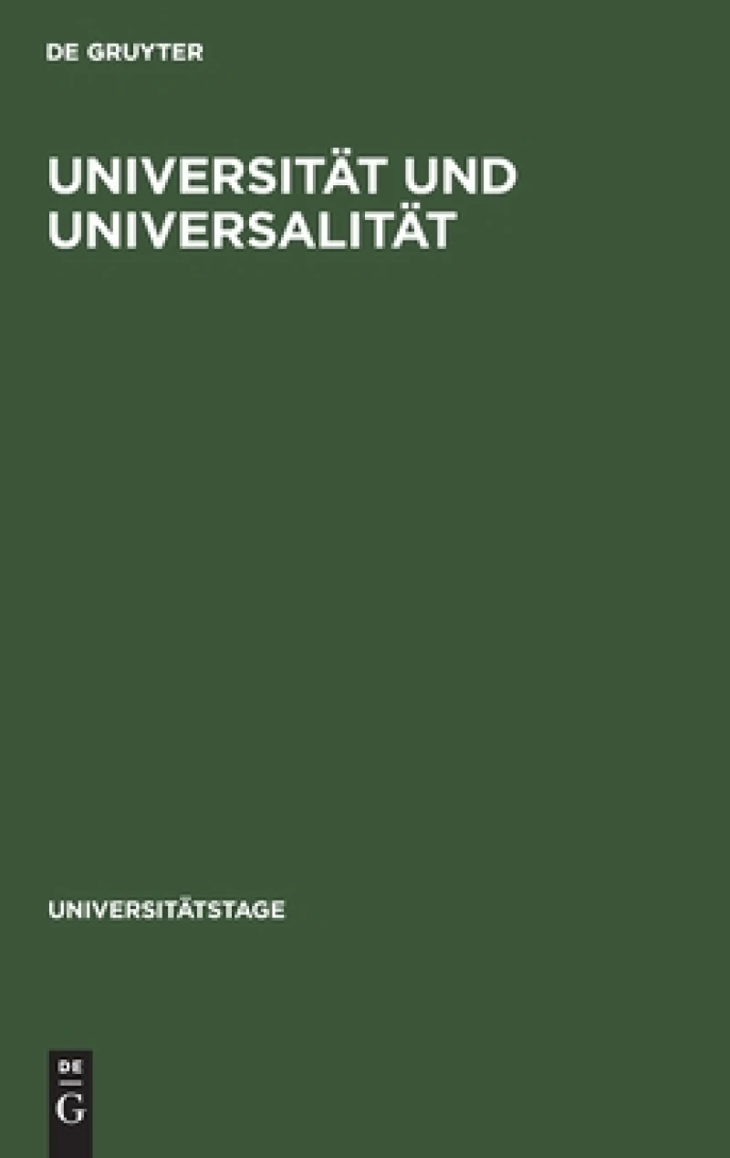 Universität und Universalität