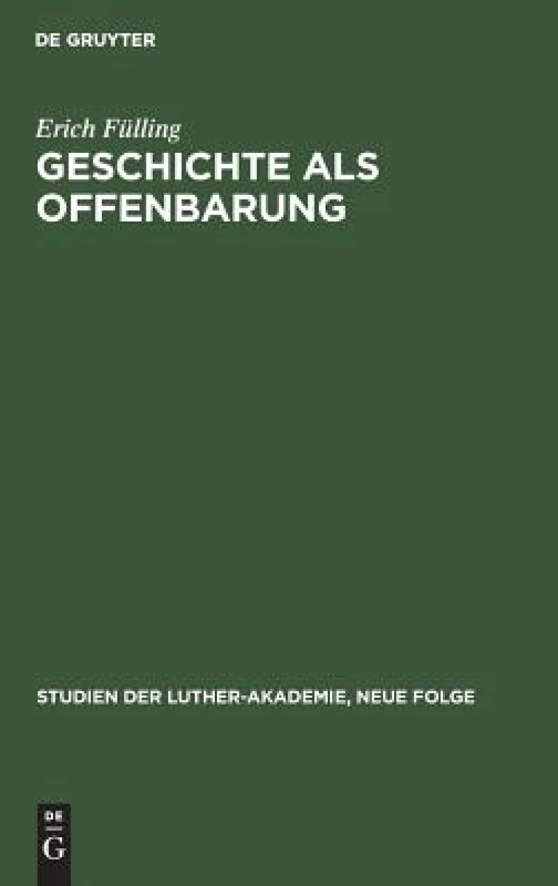 Geschichte Als Offenbarung