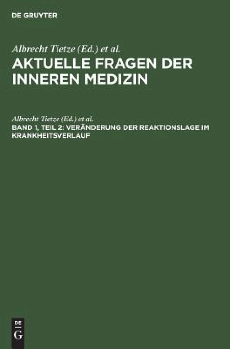 Veränderung Der Reaktionslage Im Krankheitsverlauf