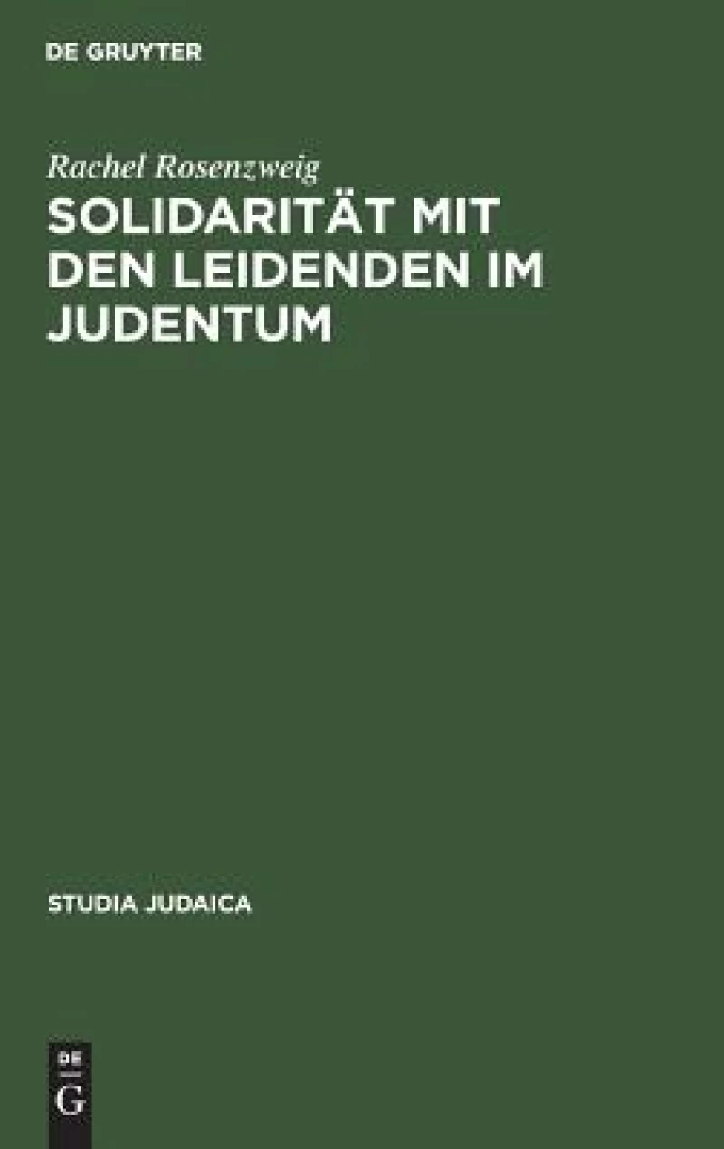 Solidarität Mit Den Leidenden Im Judentum