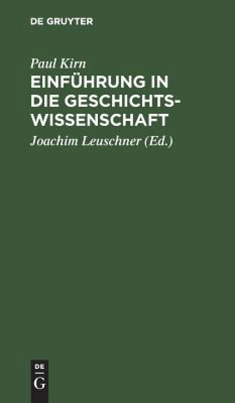 Einführung in die Geschichtswissenschaft