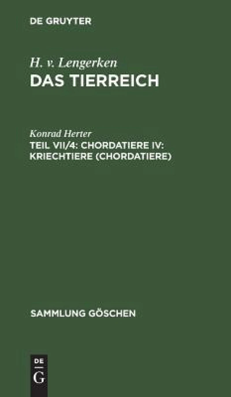 Chordatiere IV: Kriechtiere (Chordatiere)