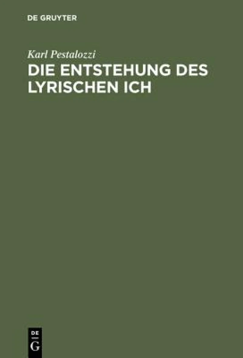 Entstehung des lyrischen Ich