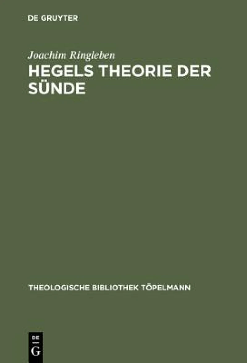 Hegels Theorie Der Sünde