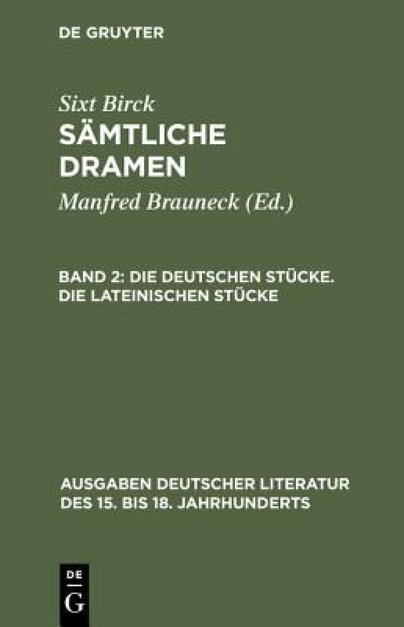 deutschen Stücke. Die lateinischen Stücke