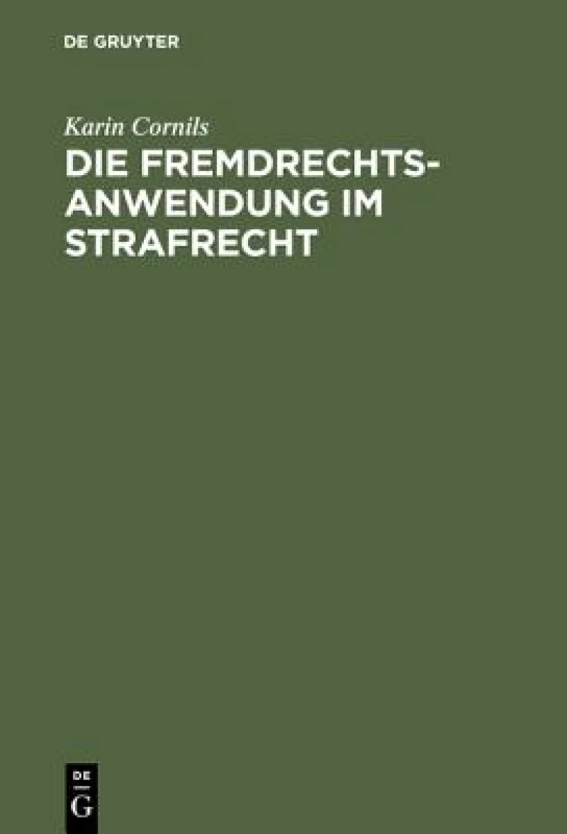 Fremdrechtsanwendung im Strafrecht