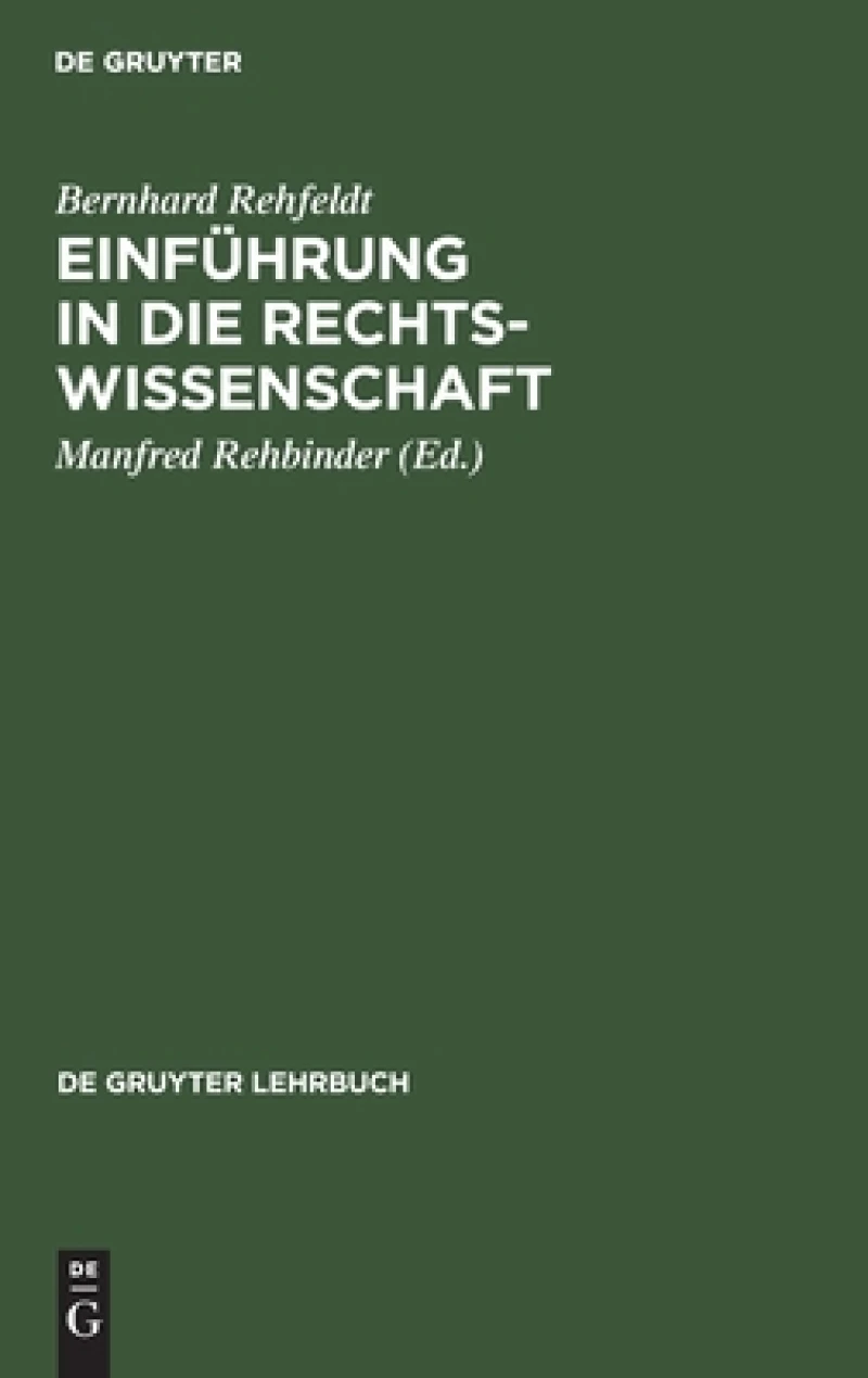 Einführung in die Rechtswissenschaft