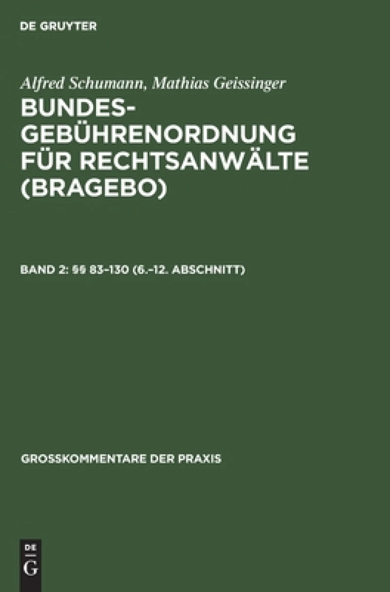 §§ 83–130 (6.–12. Abschnitt)