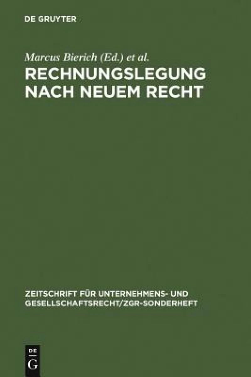 Rechnungslegung nach neuem Recht