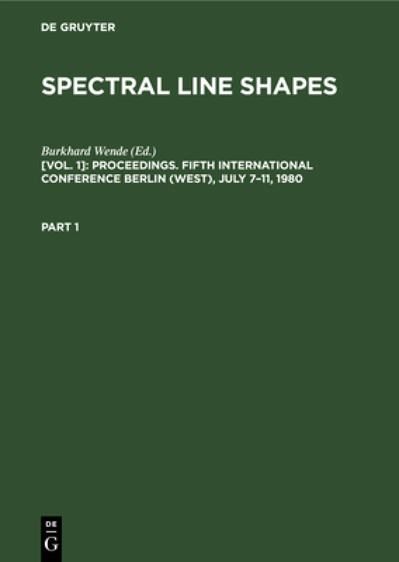 Proceedings. Fifth International Conference Berlin (West), July 7–11, 1980