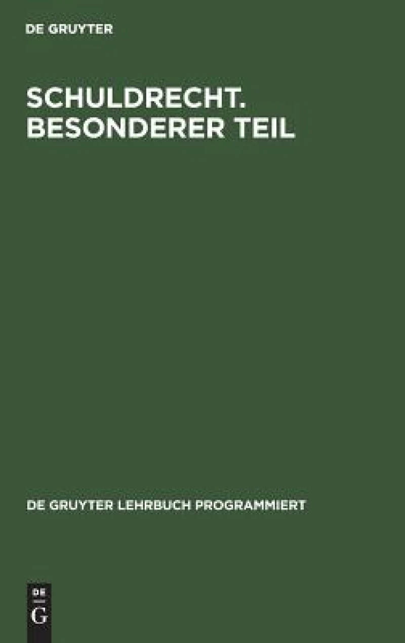 Schuldrecht. Besonderer Teil