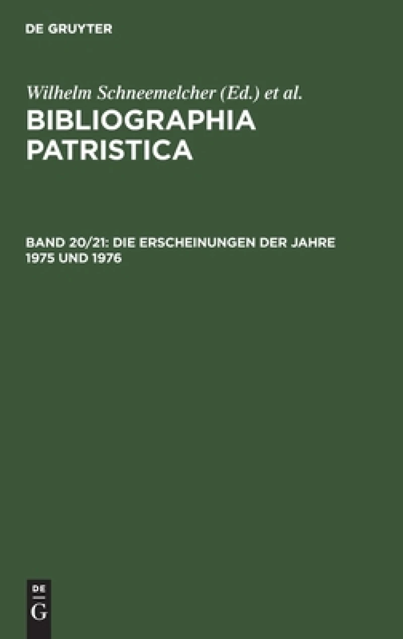 Erscheinungen der Jahre 1975 und 1976
