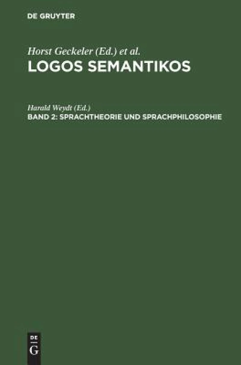 Sprachtheorie Und Sprachphilosophie