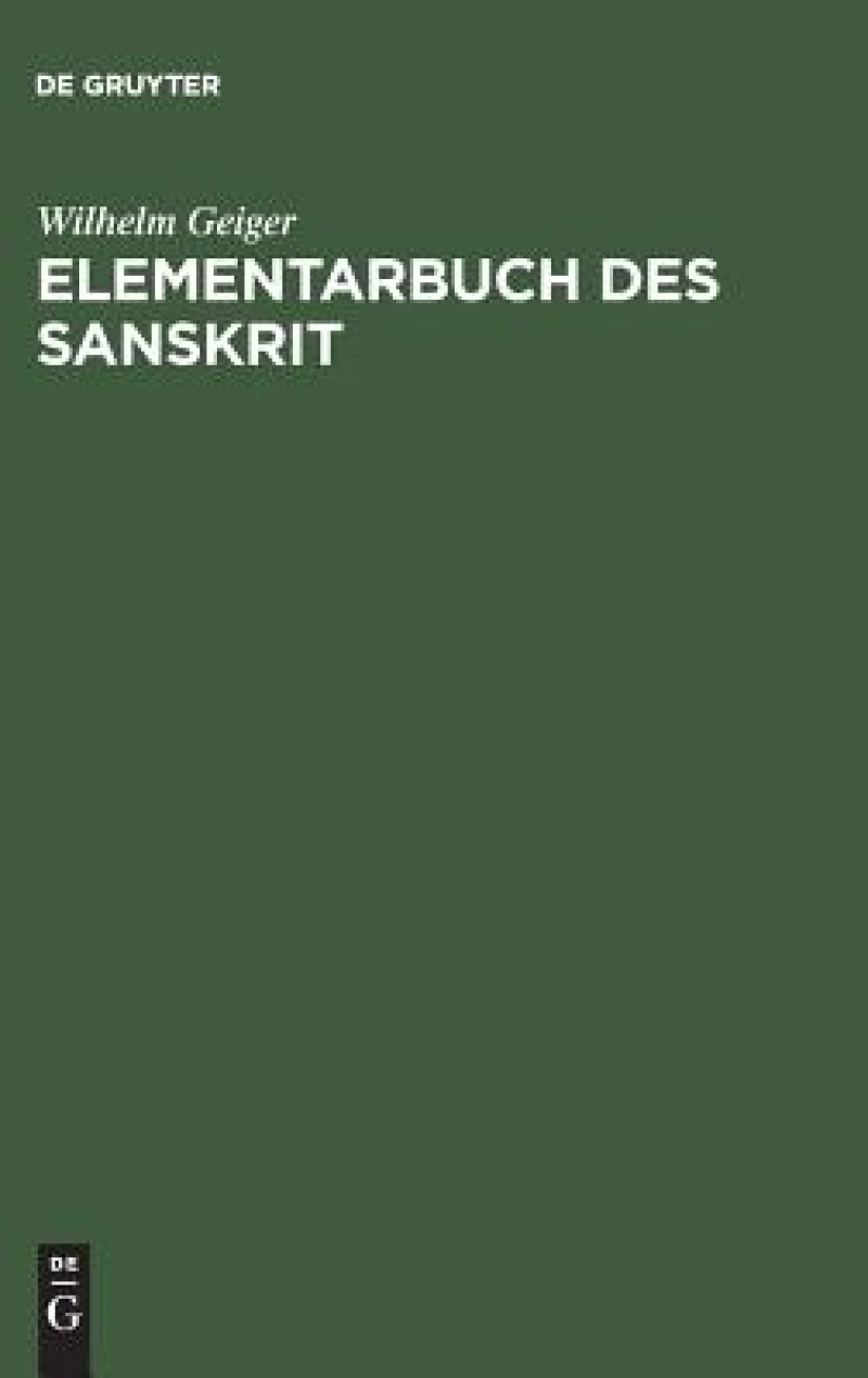 Elementarbuch Des Sanskrit