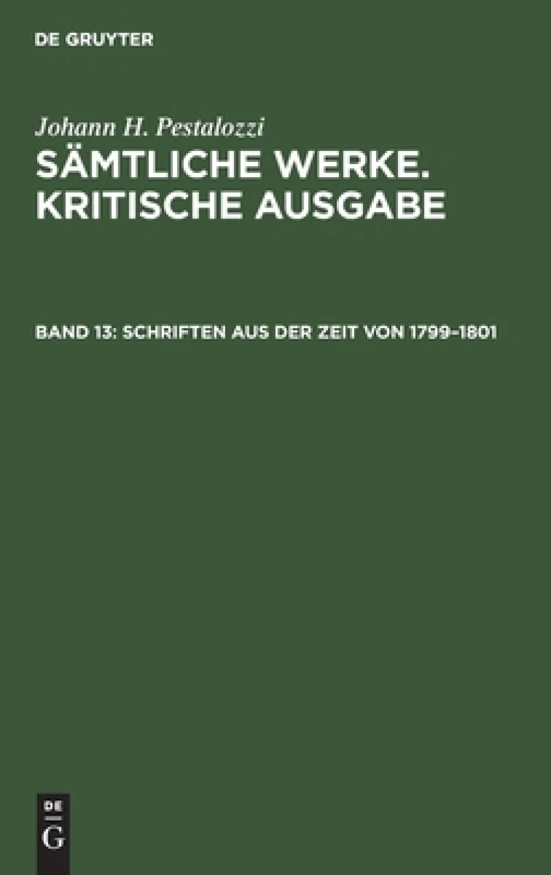 Schriften aus der Zeit von 1799–1801
