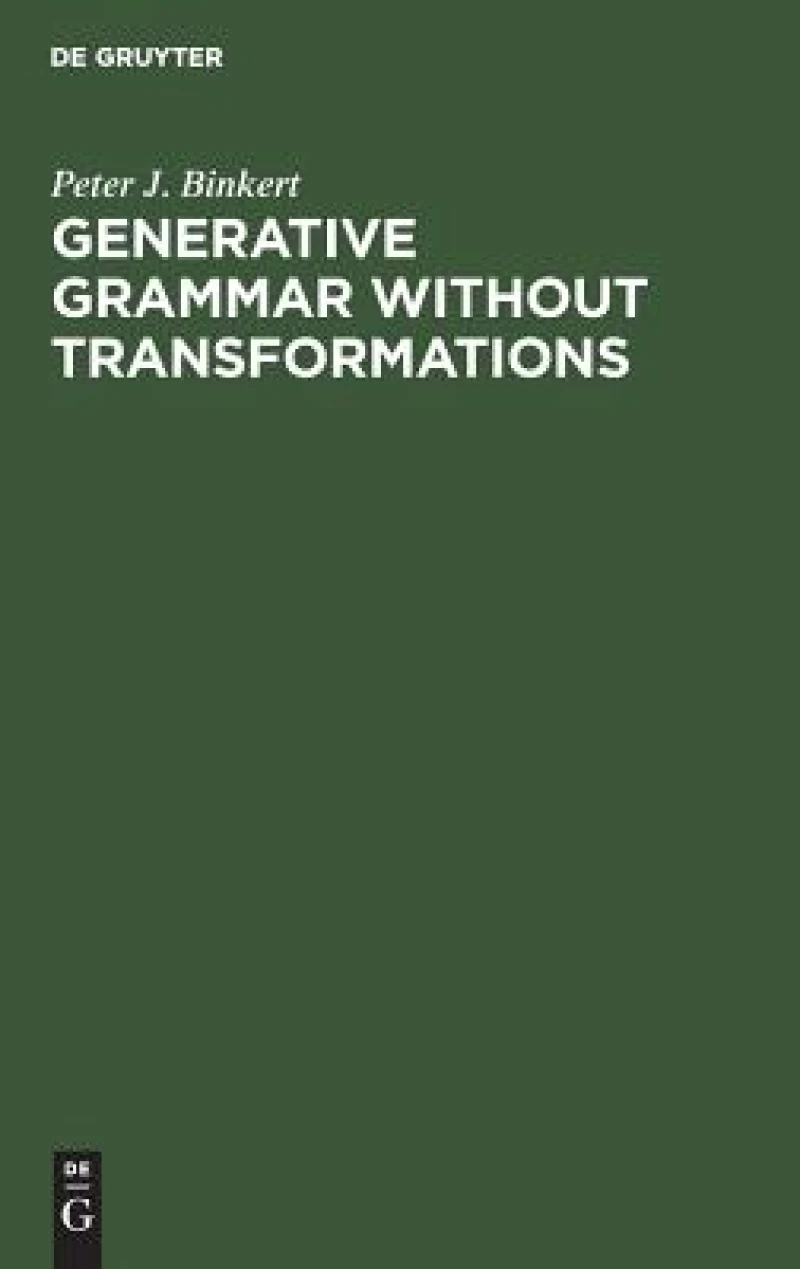 Generative Grammar Without Transformations
