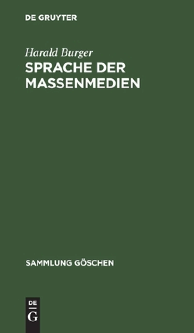 Sprache Der Massenmedien
