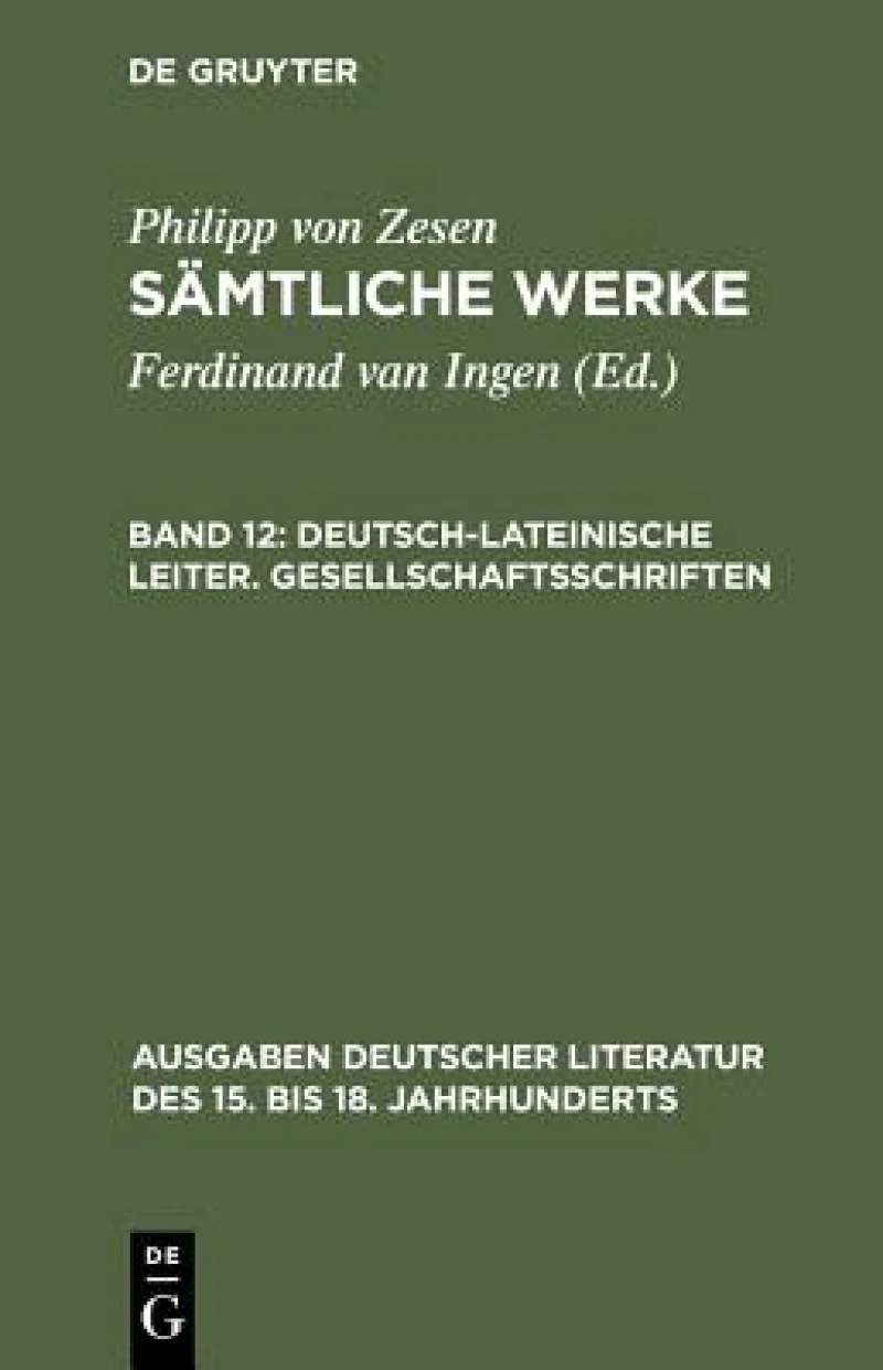 Deutsch-lateinische Leiter. Gesellschaftsschriften