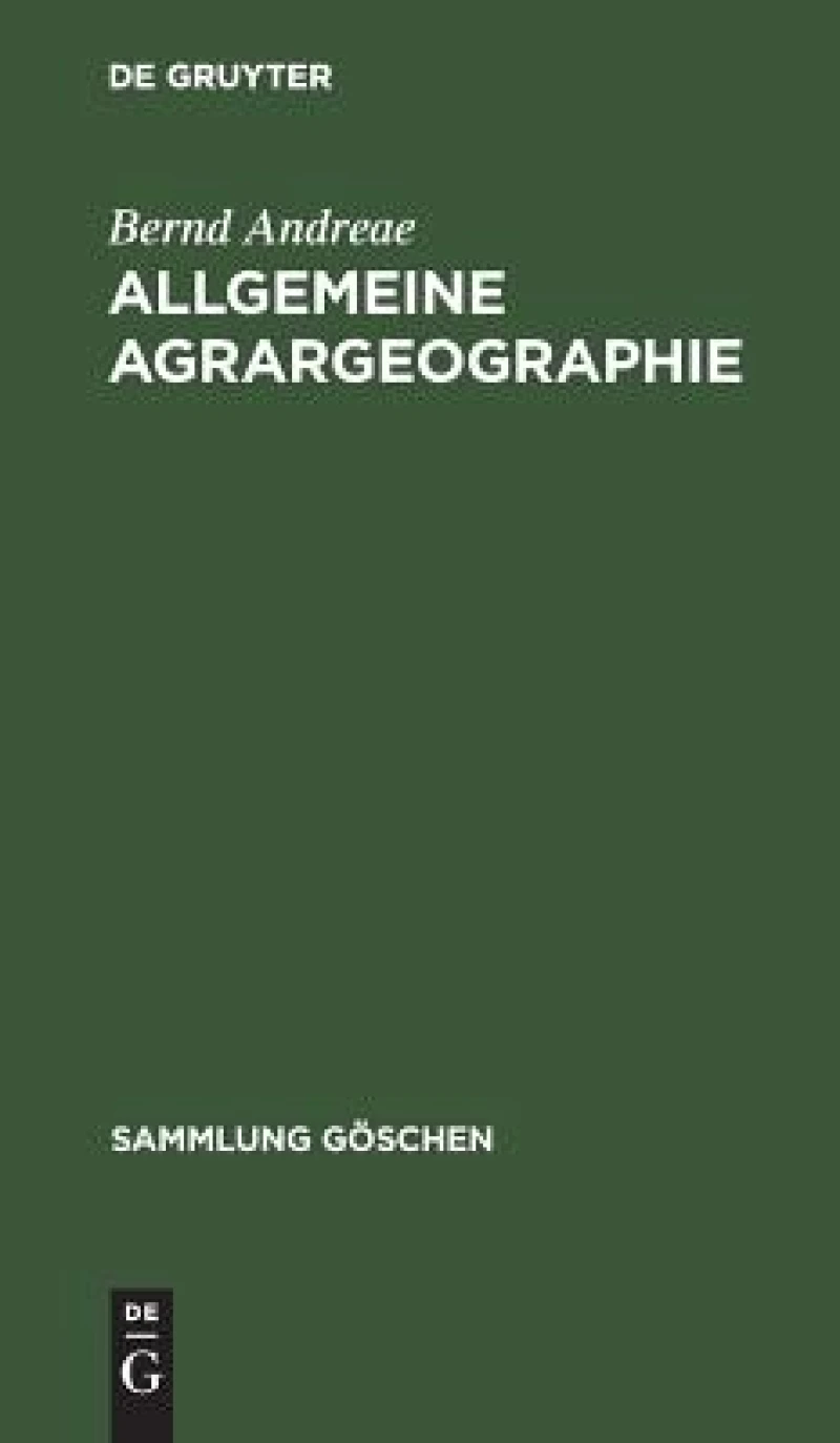 Allgemeine Agrargeographie