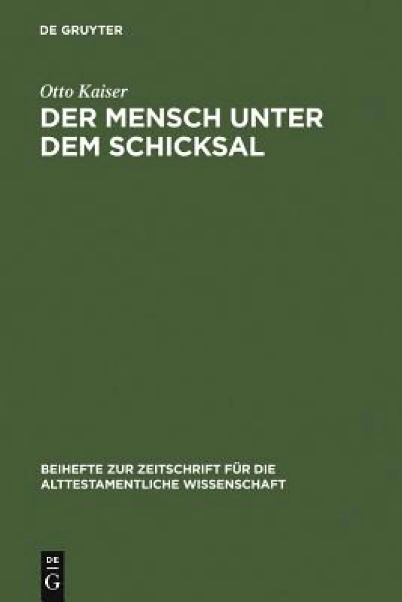Mensch unter dem Schicksal