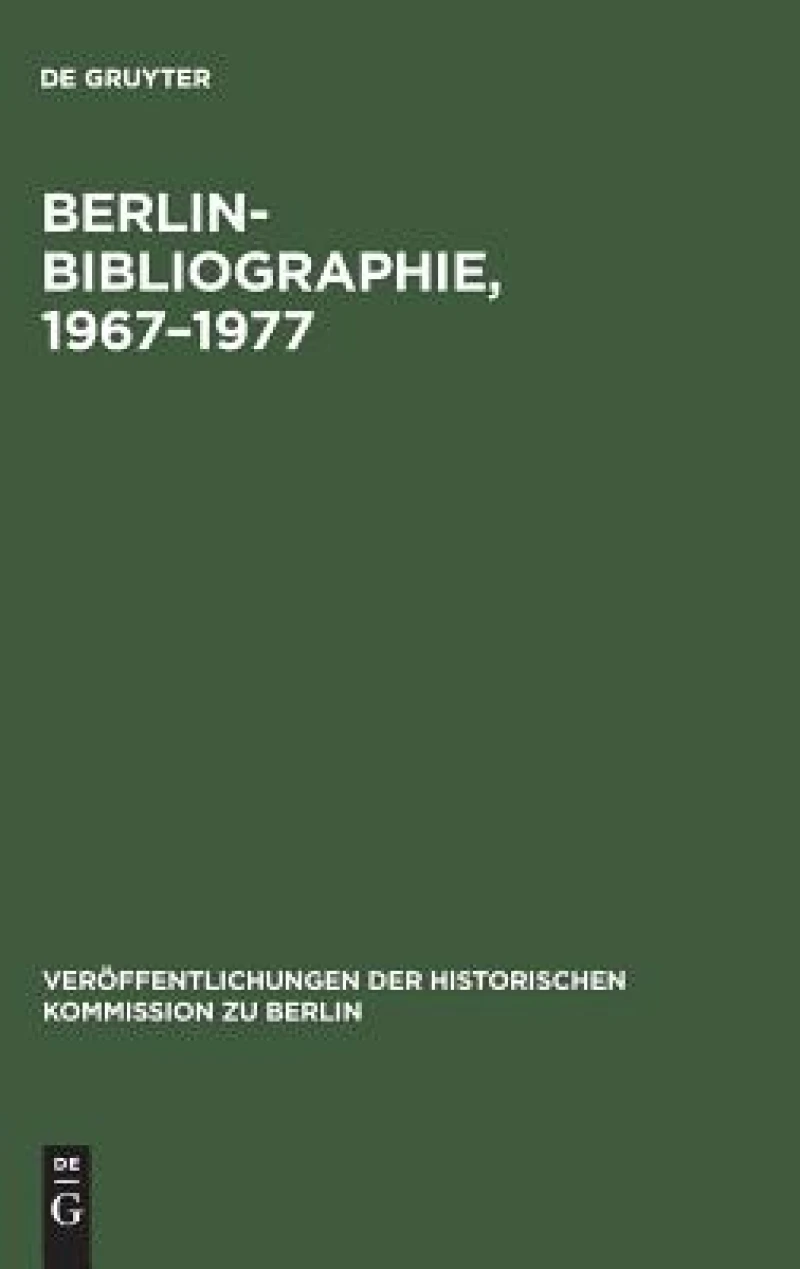 Berlin-Bibliographie, 1967–1977