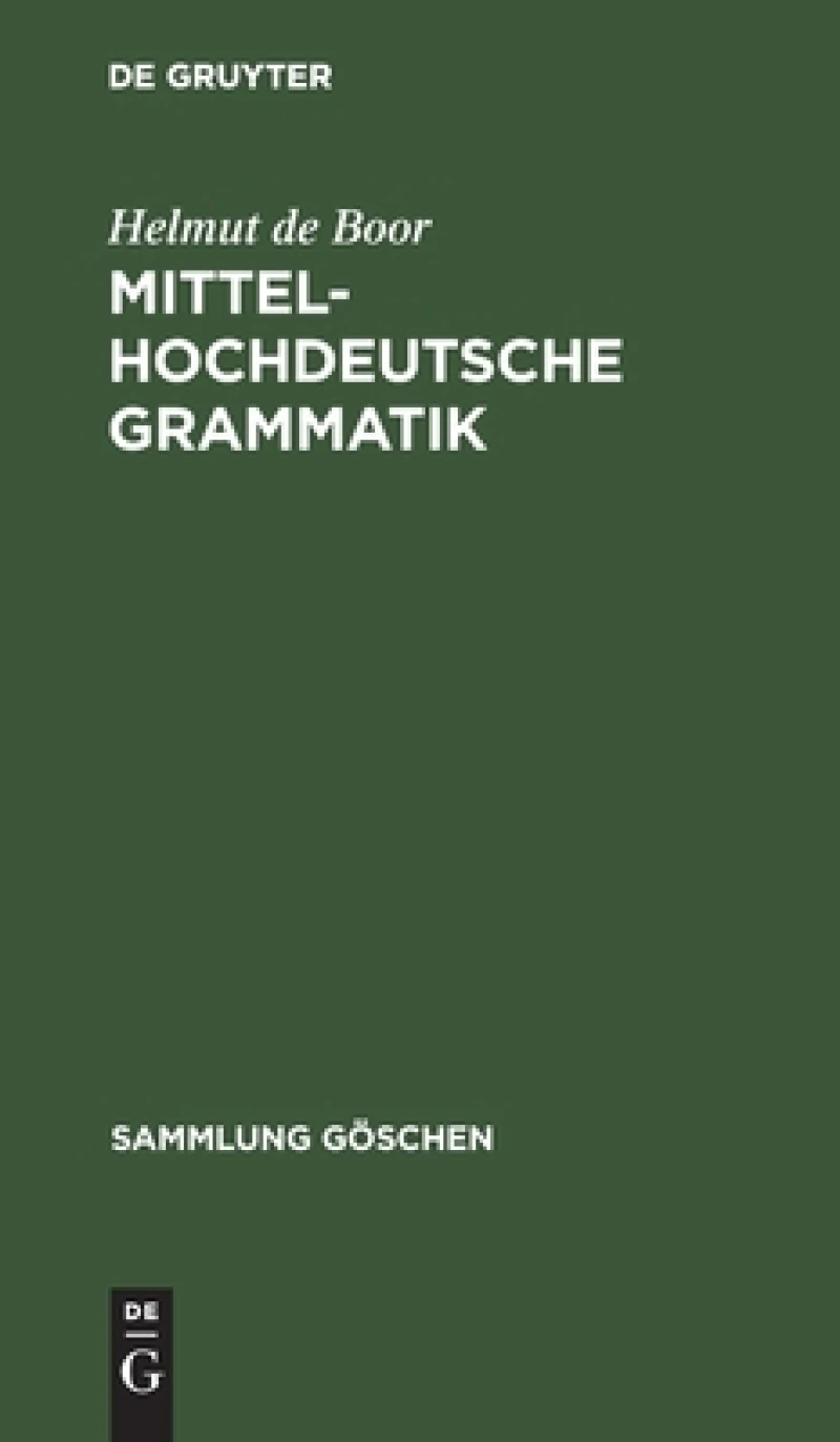 Mittelhochdeutsche Grammatik