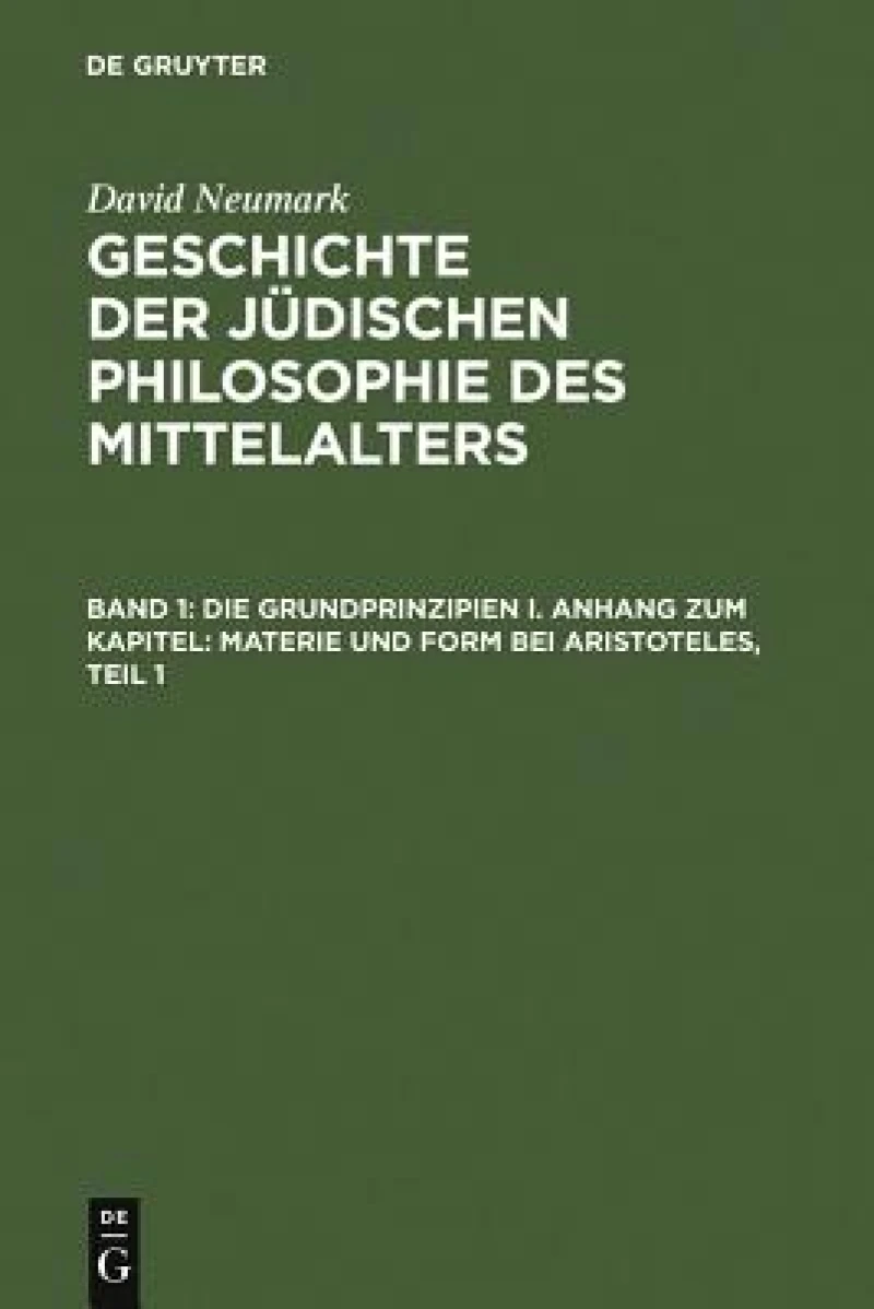 Geschichte der jüdischen Philosophie des Mittelalters