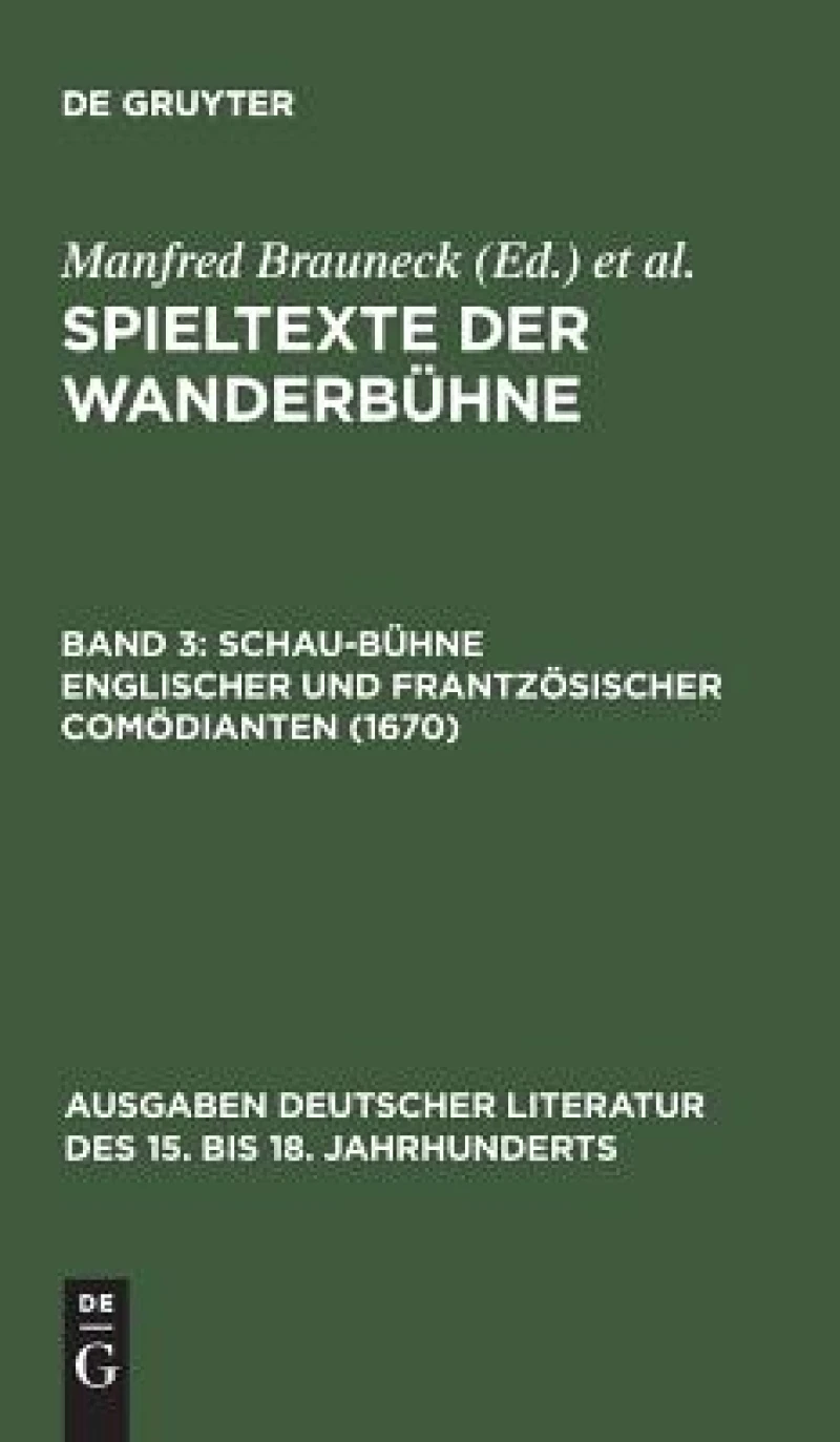 Schau-Bühne englischer und frantzösischer Comödianten (1670)