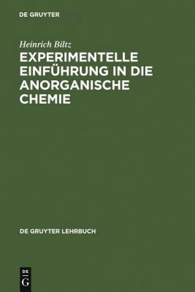 Experimentelle Einführung in Die Anorganische Chemie