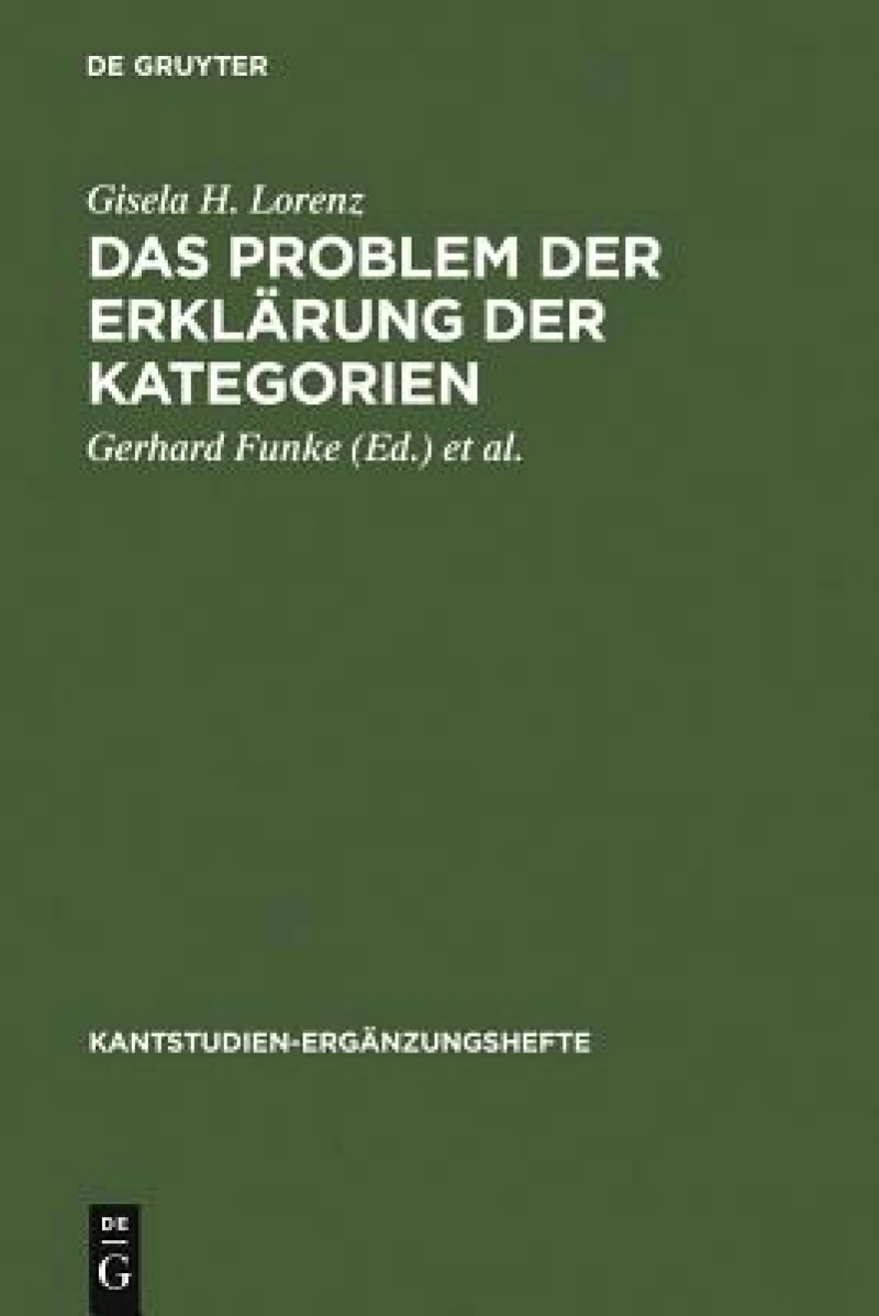 Problem der Erklärung der Kategorien