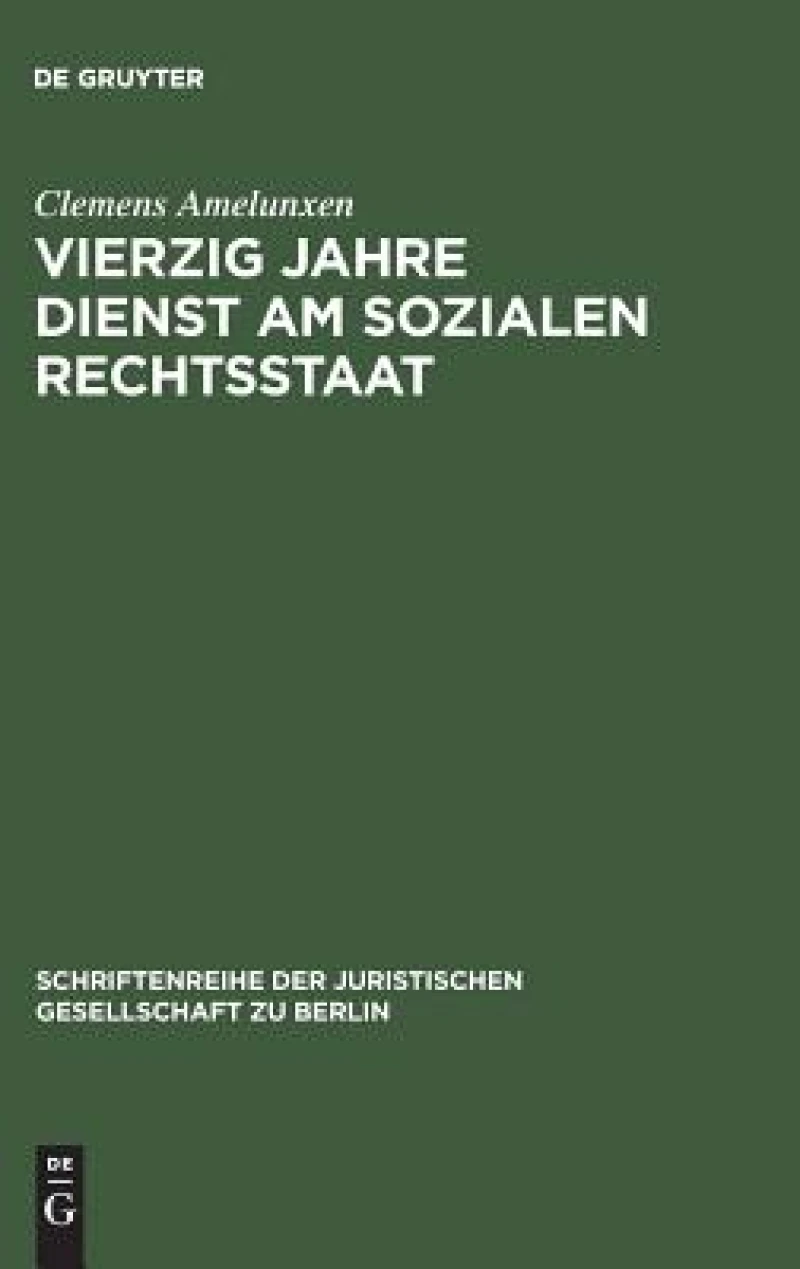 Vierzig Jahre Dienst am sozialen Rechtsstaat