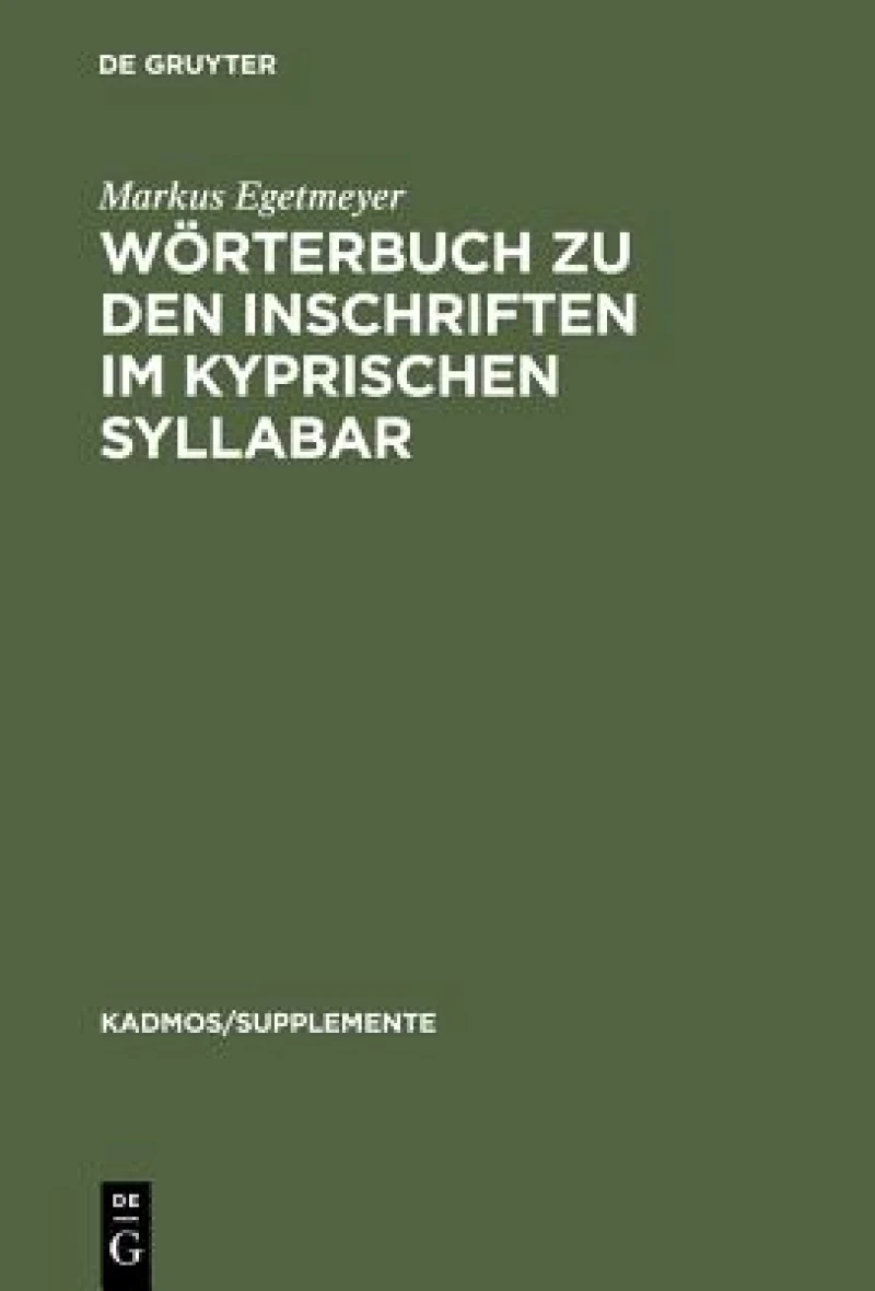Wörterbuch zu den Inschriften im kyprischen Syllabar