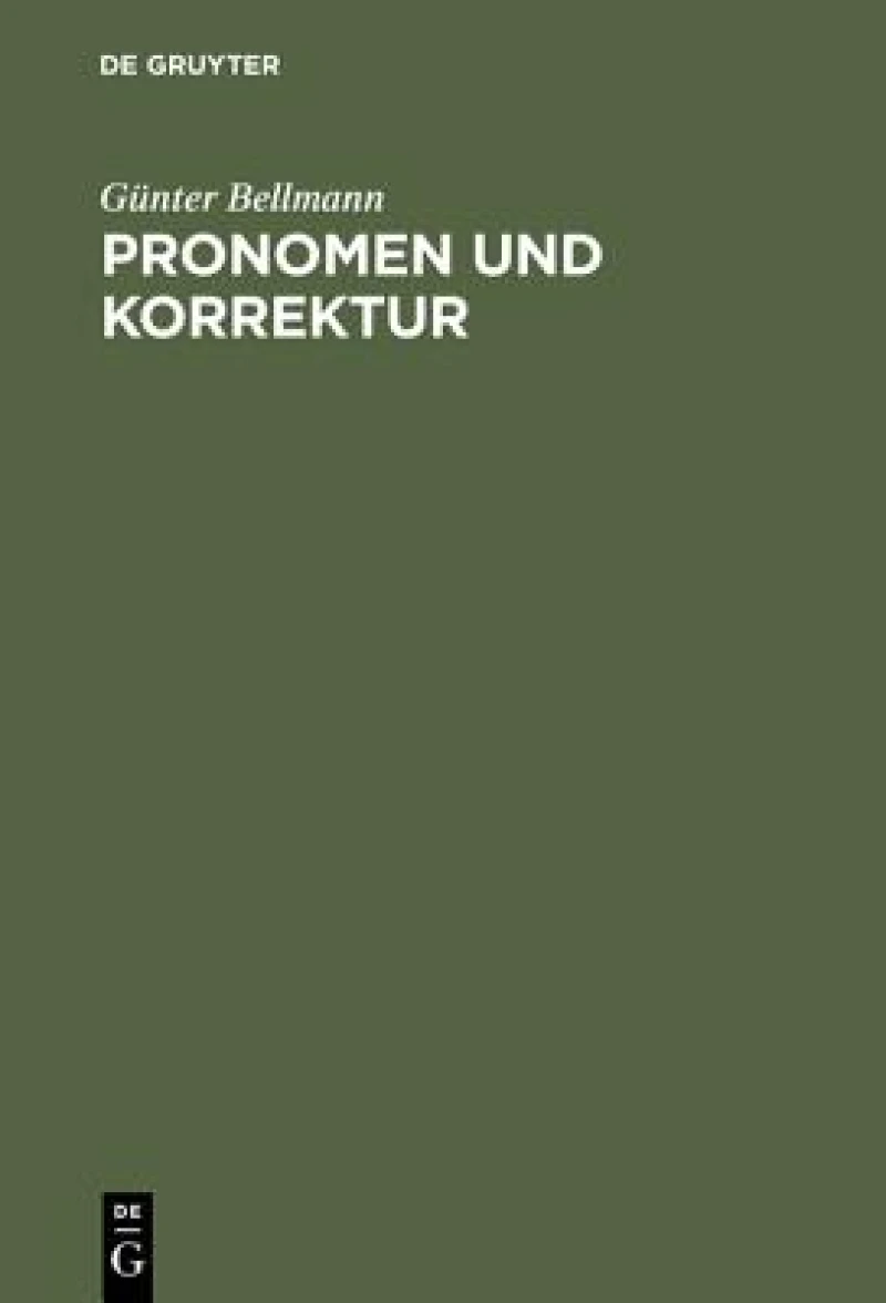 Pronomen Und Korrektur