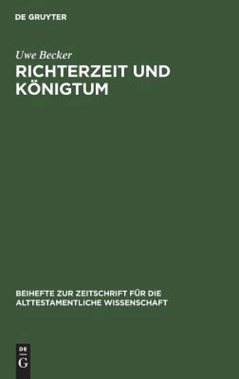 Richterzeit Und Konigtum