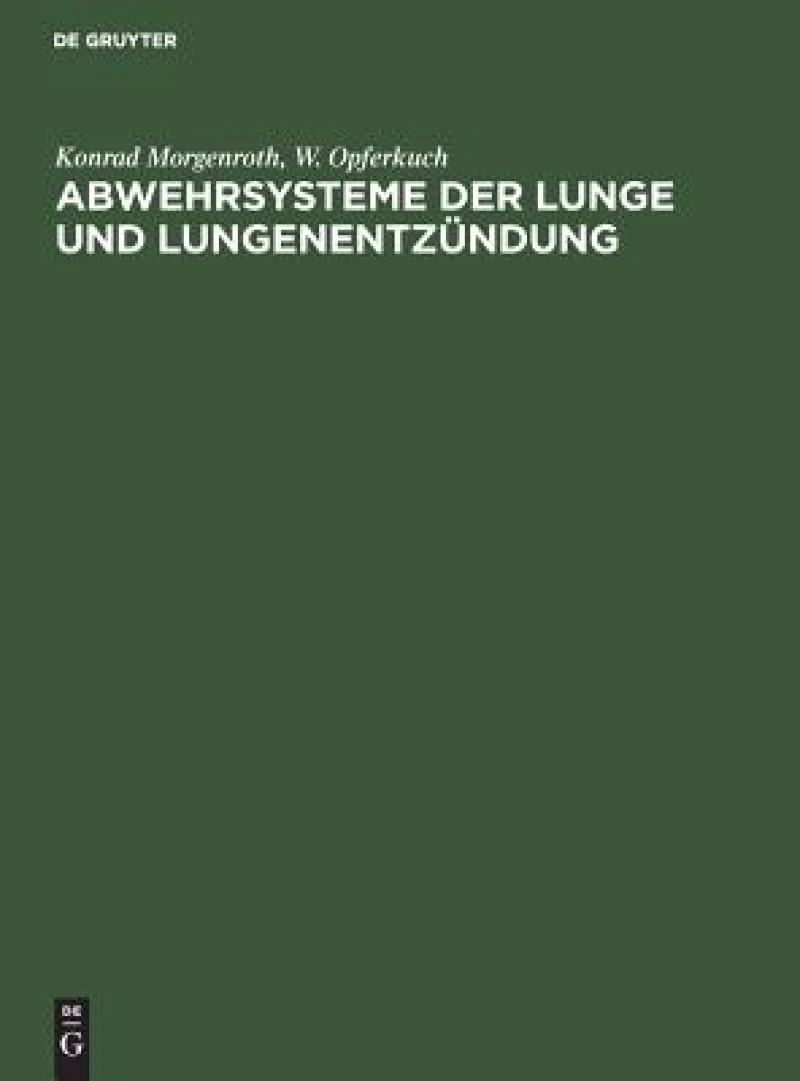 Abwehrsysteme Der Lunge Und Lungenentzündung