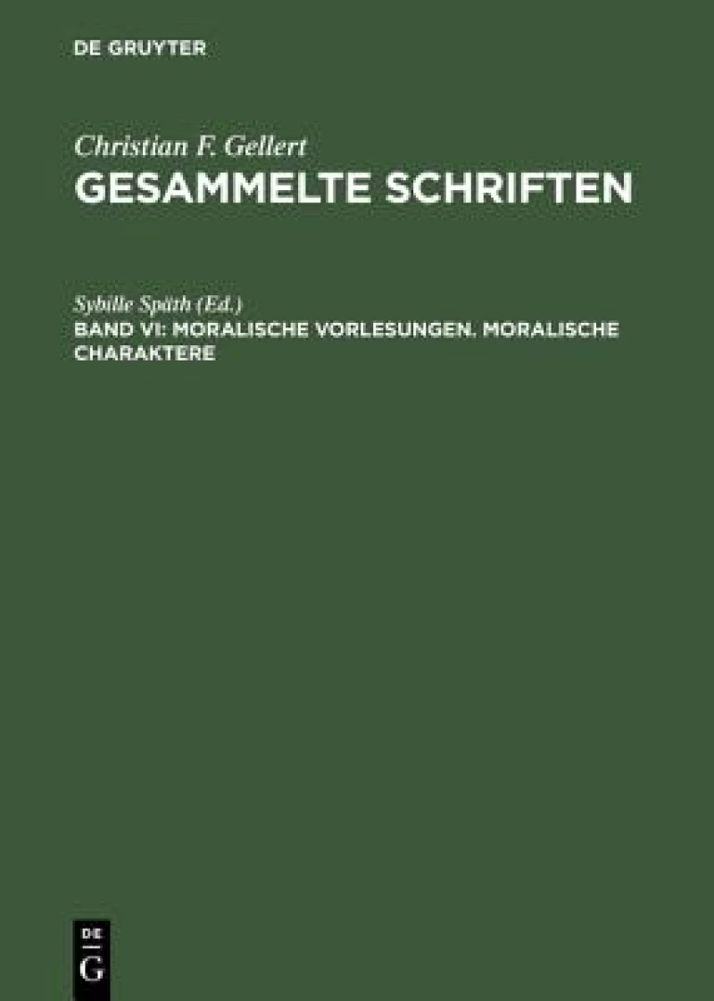 Moralische Vorlesungen. Moralische Charaktere