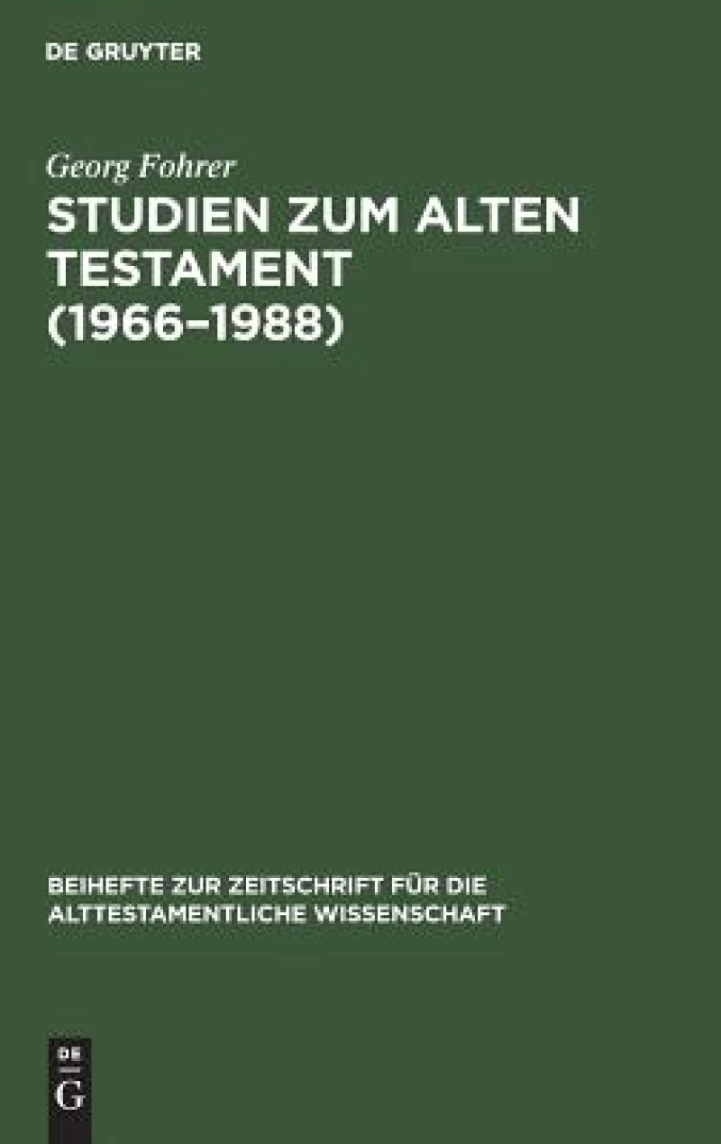 Studien zum Alten Testament (1966–1988)