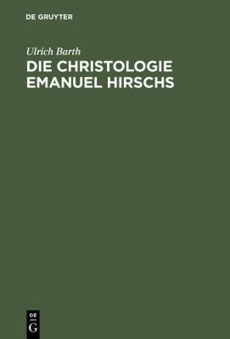 Christologie Emanuel Hirschs