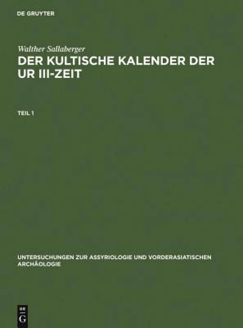 kultische Kalender der Ur III-Zeit