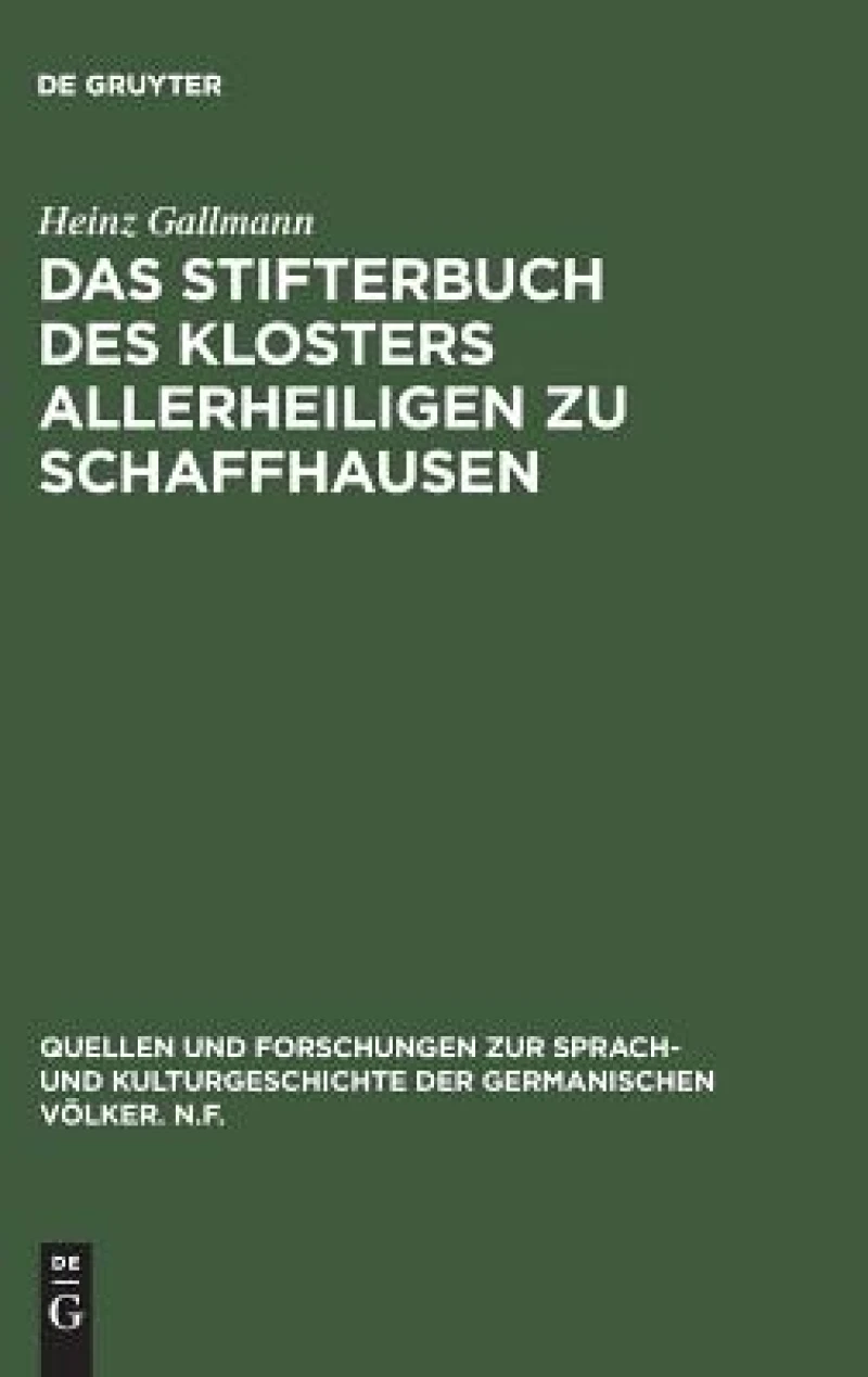 Stifterbuch des Klosters Allerheiligen zu Schaffhausen