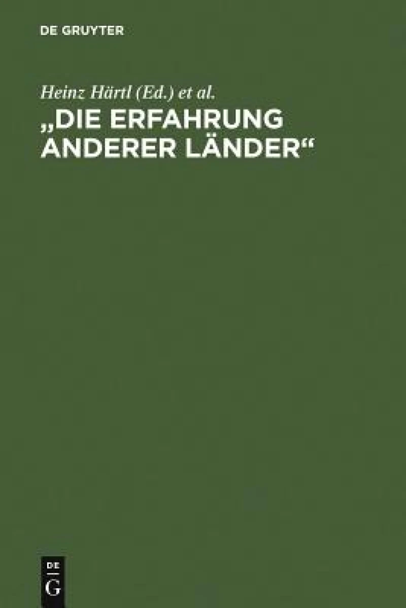 "Die Erfahrung anderer Länder"