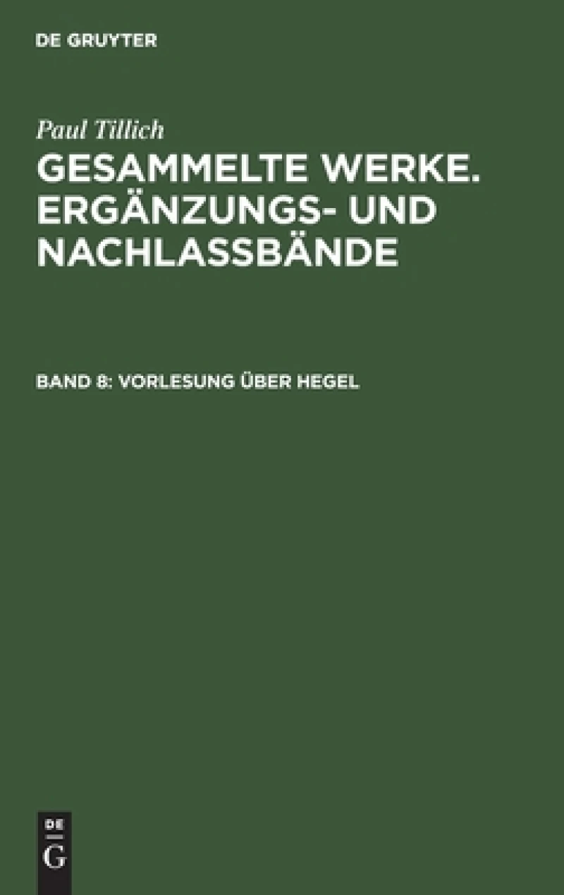 Vorlesung über Hegel