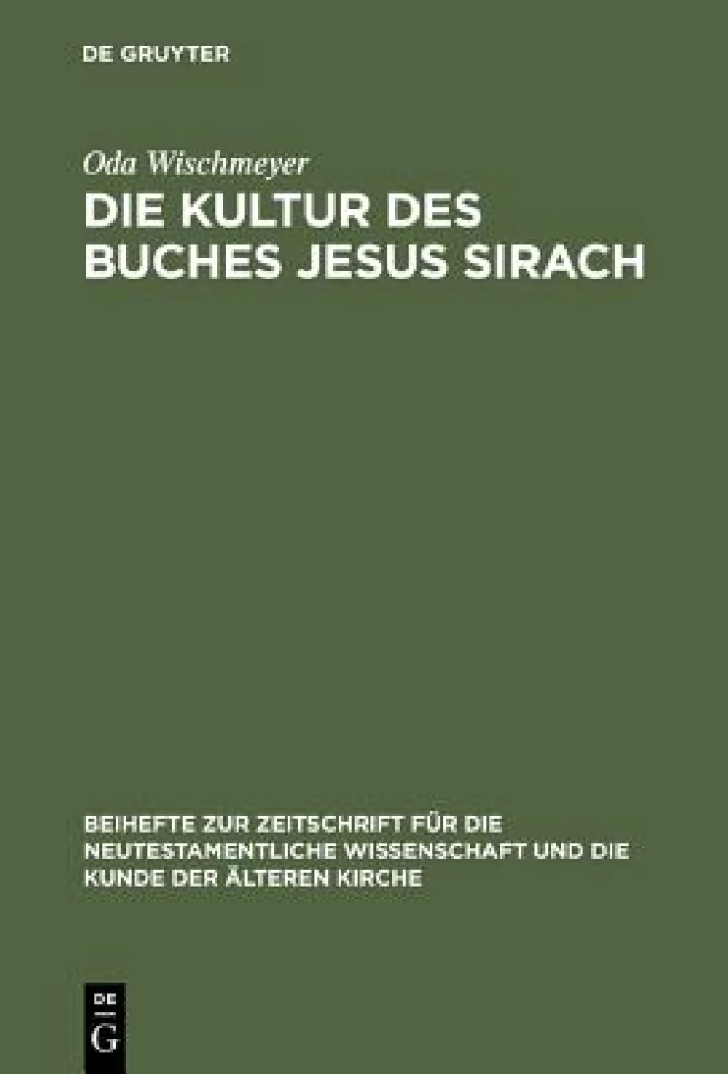 Kultur des Buches Jesus Sirach